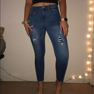 High Waisted Ankle Jeggings